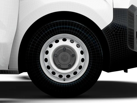 Fiat Scudo Tailgate Van L2 HQ Interior 2025 3D Model