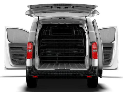 Fiat Scudo Tailgate Van L2 HQ Interior 2025 3D Model