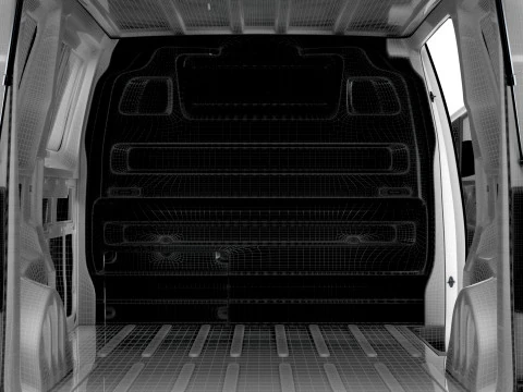 Fiat Scudo Tailgate Van L2 HQ Interior 2025 3D Model