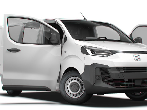 Fiat Scudo Van L1 HQ Interior 2025 3D Model