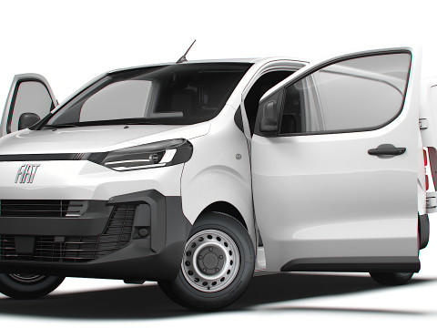 Fiat Scudo Van L1 HQ Interior 2025 3D 모델