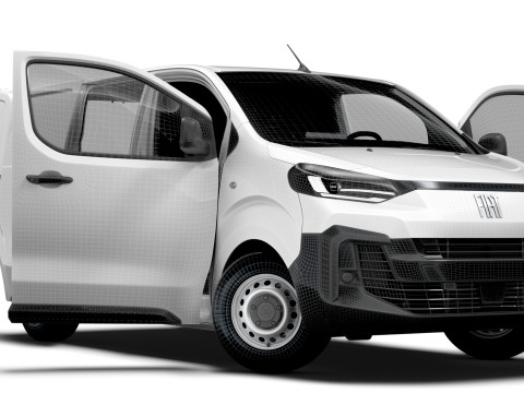 Fiat Scudo Van L1 HQ Interior 2025 3D 모델