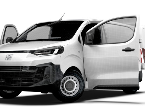 Fiat Scudo Van L1 HQ Interior 2025 3D 모델
