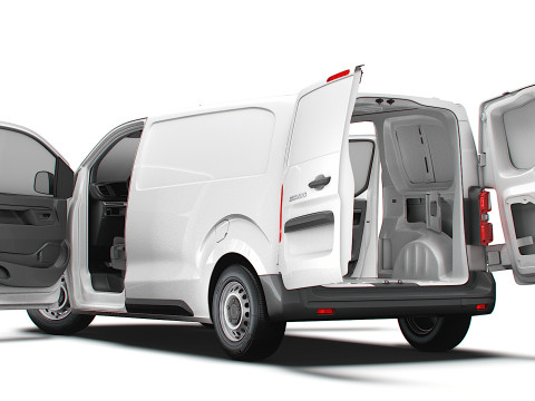 Fiat Scudo Van L2 HQ Interior 2025 3D Model