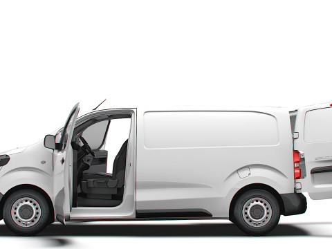Fiat Scudo Van L2 HQ Interior 2025 3D Model