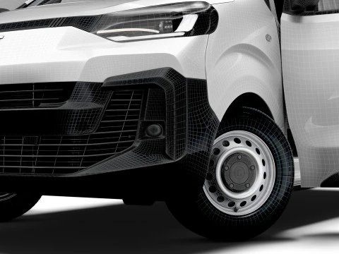 Fiat Scudo Van L2 HQ Interior 2025 3D Model