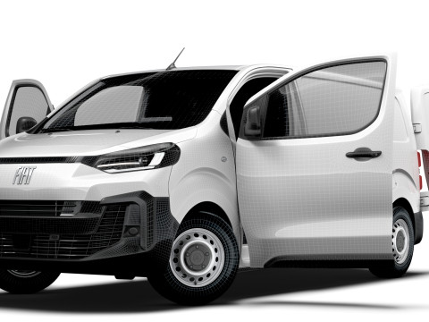 Fiat Scudo Van L2 HQ Interior 2025 3D Model