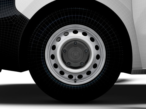 Fiat Scudo Van L2 HQ Interior 2025 3D Model