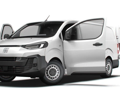 Fiat Scudo Van L3 HQ Interior 2025 3D Model