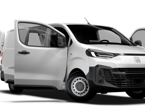 Fiat Scudo Van L3 HQ Interior 2025 Model 3D