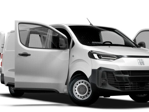 Fiat Scudo Van L3 HQ Interior 2025 3D Model