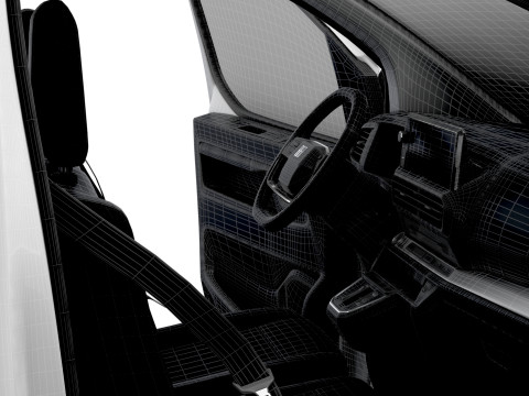 Fiat Scudo Van L3 HQ Interior 2025 Model 3D