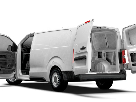 Fiat Scudo Van L3 HQ Interior 2025 3D Model
