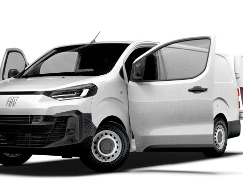 Fiat Scudo Van L3 HQ Interior 2025 3D Model