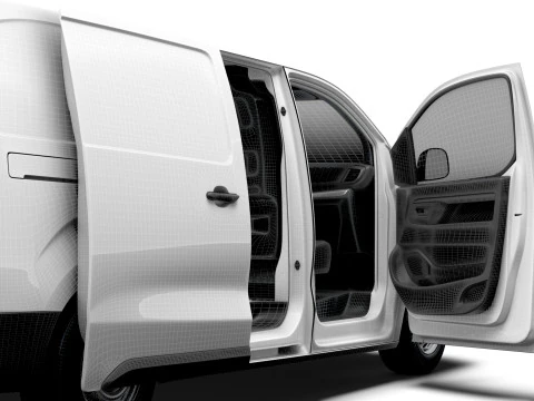 Fiat Scudo Van L3 HQ Interior 2025 3D Model