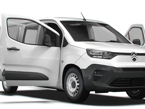 Interior Citroen Berlingo LWB Van HQ 2024 Model 3D