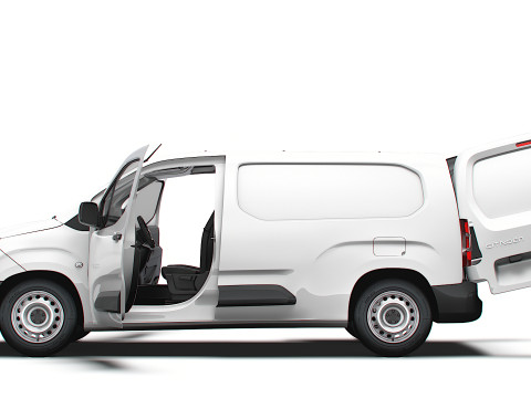 Citroen Berlingo LWB Van HQ Interior 2024 3D Модель