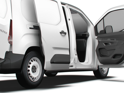 Citroen Berlingo LWB Van HQ Interior 2024 3D Модель