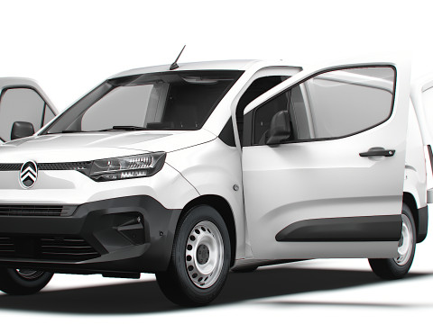 Citroen Berlingo LWB Van HQ Interior 2024 3D Модель
