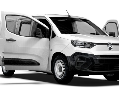 Citroen Berlingo LWB Van HQ Interior 2024 3D Модель