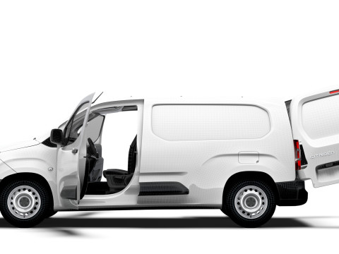 Citroen Berlingo LWB Van HQ Interior 2024 3D Модель