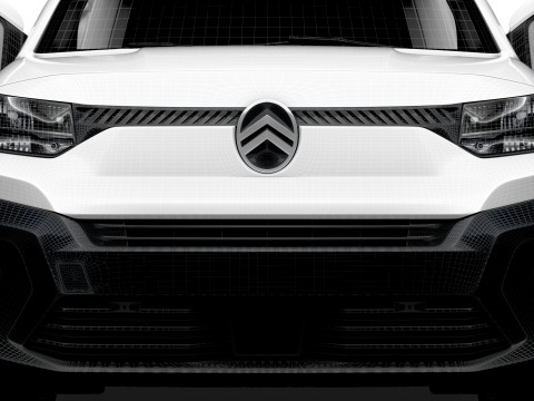 Citroen Berlingo LWB Van HQ Interior 2024 3D Модель