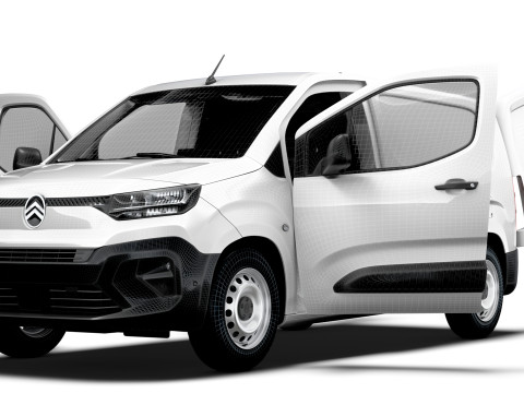 Citroen Berlingo LWB Van HQ Interior 2024 3D Модель