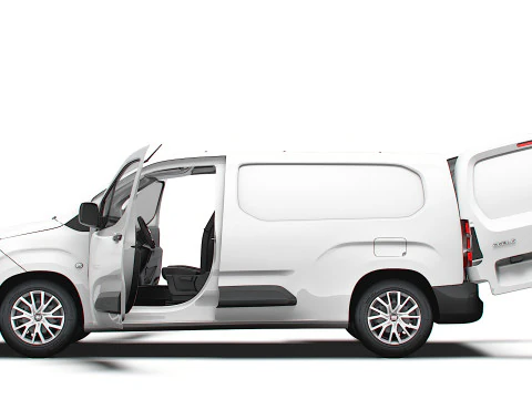 Fiat Doblo LWB Van HQ Interior 2024 3D Model