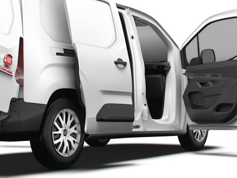 Fiat Doblo LWB Van HQ Interior 2024 3Dモデル