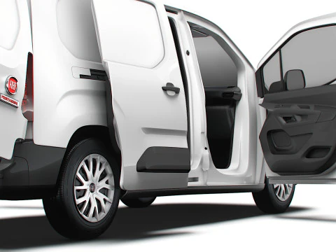 Fiat Doblo LWB Van HQ Interior 2024 3D Model