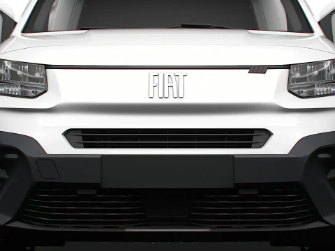 Fiat Doblo LWB Van HQ Interior 2024 3D Model