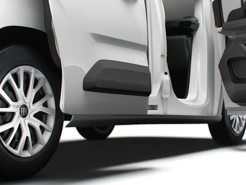 Fiat Doblo LWB Van HQ Interior 2024 3D Model