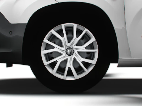 Fiat Doblo LWB Van HQ Interior 2024 3D Model