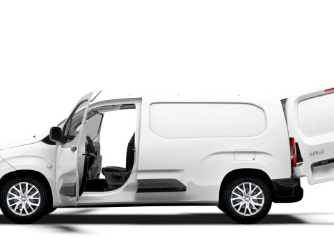 Fiat Doblo LWB Van HQ Interior 2024 3D Model