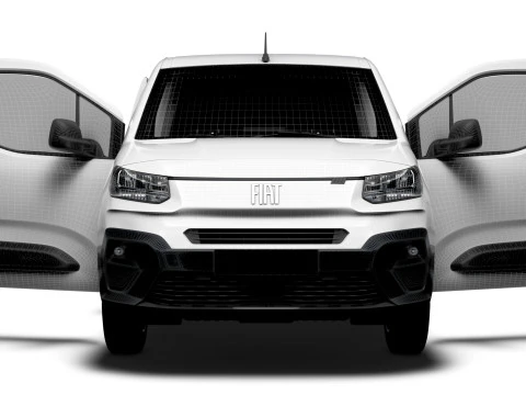 Fiat Doblo LWB Van HQ Interior 2024 3D Model