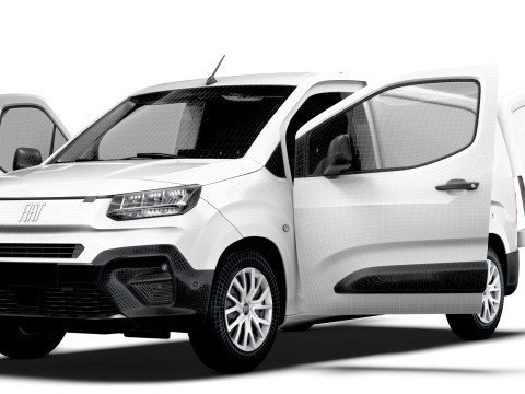 Fiat Doblo LWB Van HQ Interior 2024 3Dモデル