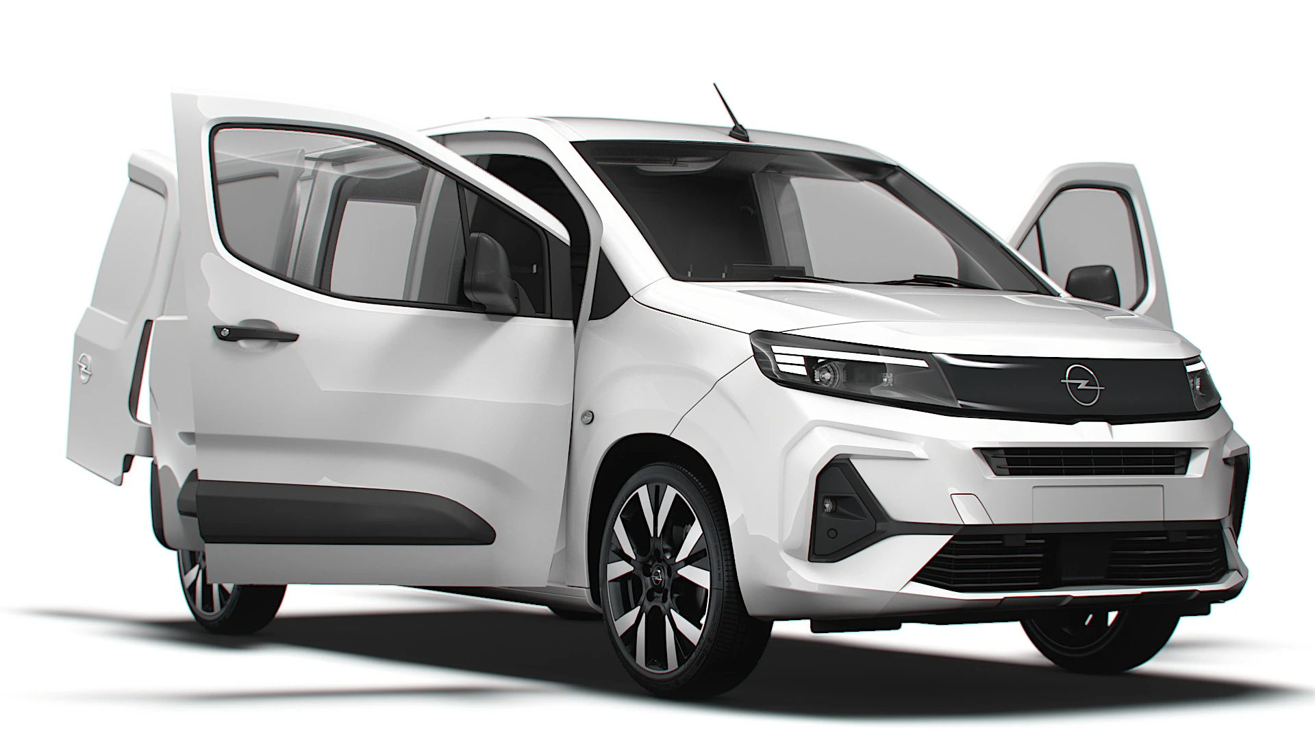 Opel Combo LWB Van HQ Interior 2024 3D Model .c4d .max .obj .3ds .fbx .stl .blend 