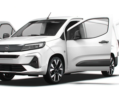Opel Combo LWB Van HQ Interior 2024 3D Model
