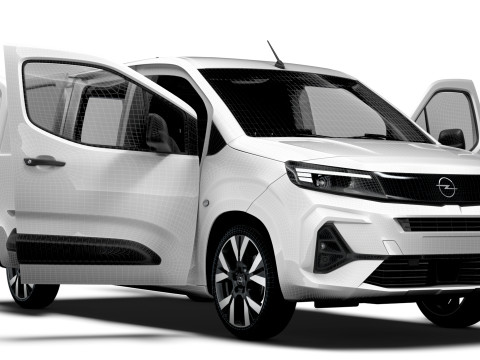 Opel Combo LWB Van HQ Interior 2024 Modèle 3D