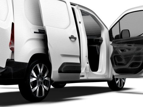 Opel Combo LWB Van HQ Interior 2024 Modèle 3D