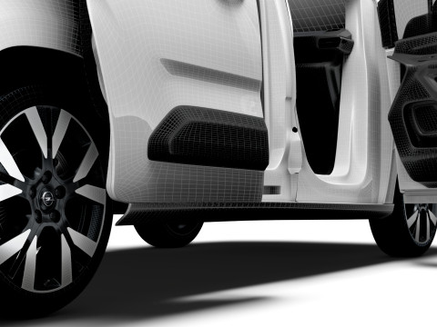 Opel Combo LWB Van HQ Interior 2024 Modèle 3D