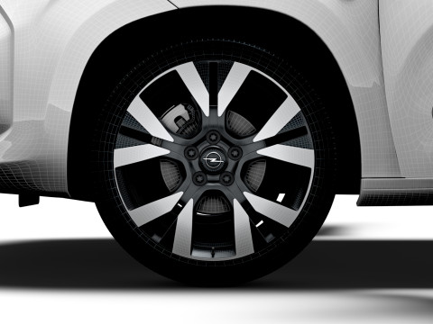 Opel Combo LWB Van HQ Interior 2024 Modèle 3D