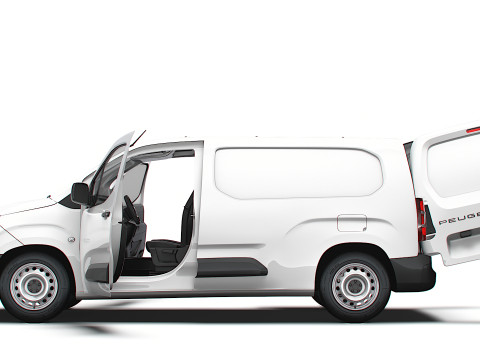 Peugeot Partner LWB Van HQ Interior 2024 3D 모델
