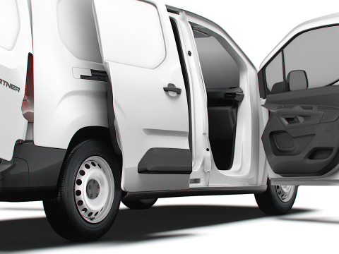 Peugeot Partner LWB Van HQ Interior 2024 3D 모델
