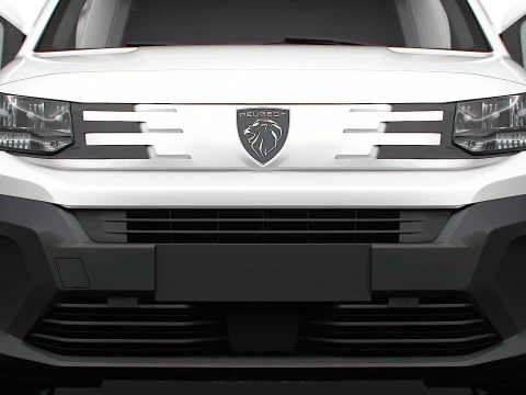 Peugeot Partner LWB Van HQ Interior 2024 3D Model