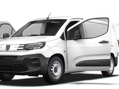 Peugeot Partner LWB Van HQ Interior 2024 3D 모델