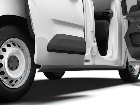 Peugeot Partner LWB Van HQ Interior 2024 3D 모델