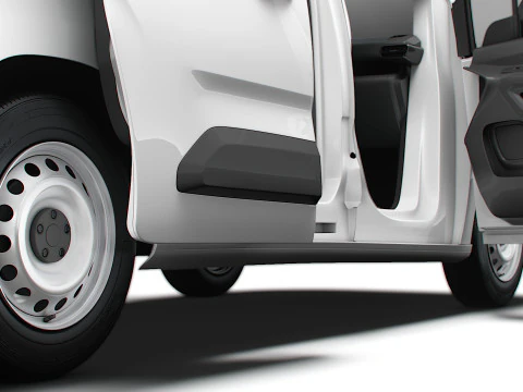 Peugeot Partner LWB Van HQ Interior 2024 3D Model