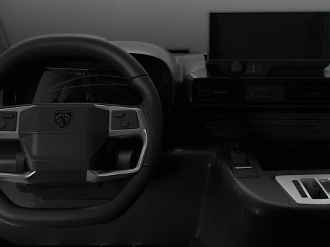 Peugeot Partner LWB Van HQ Interior 2024 3D Model