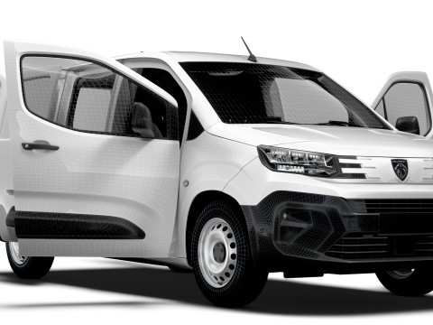 Peugeot Partner LWB Van HQ Interior 2024 3D 모델